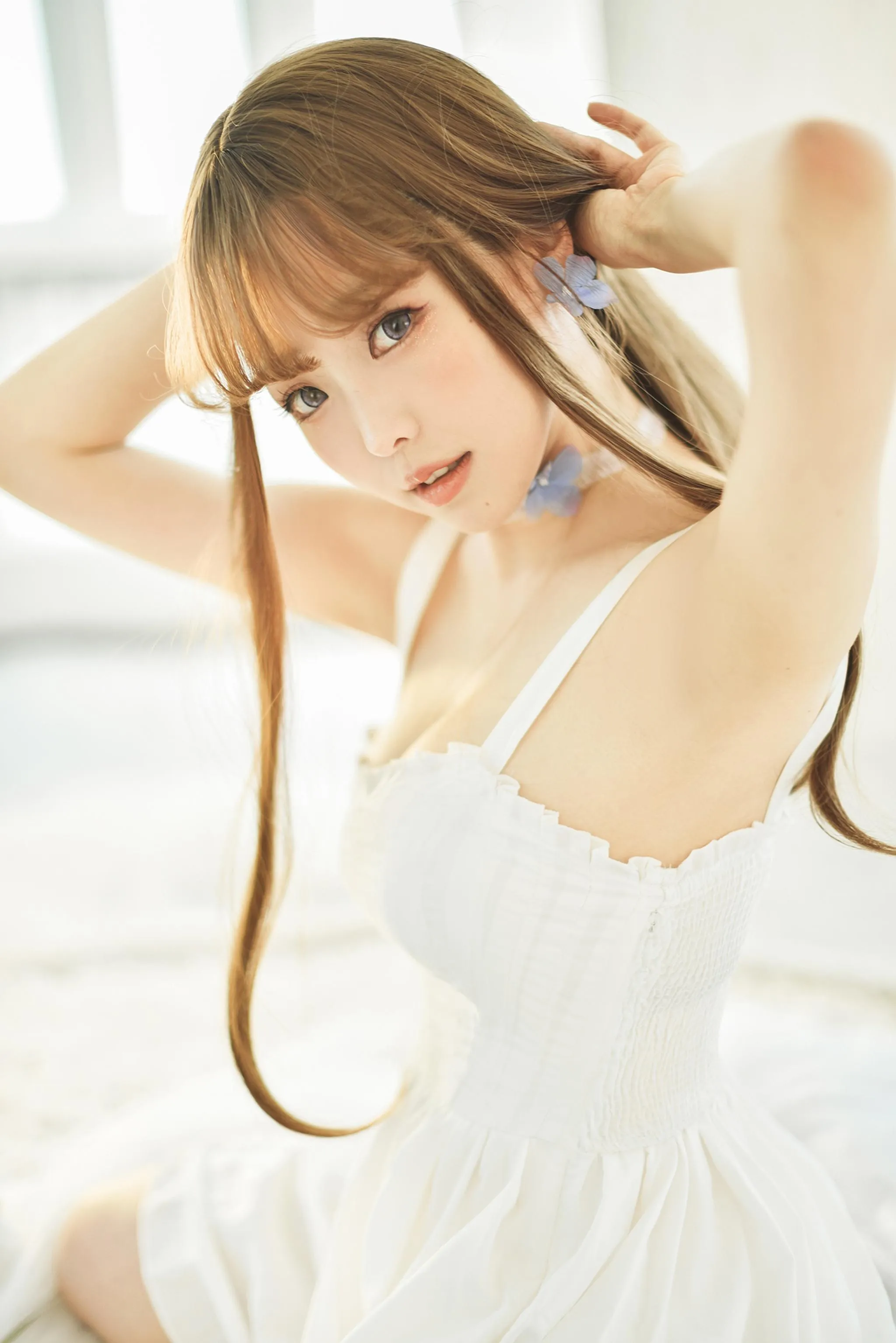 ElyEE子 – NO.76 White Dress [22P]插图2